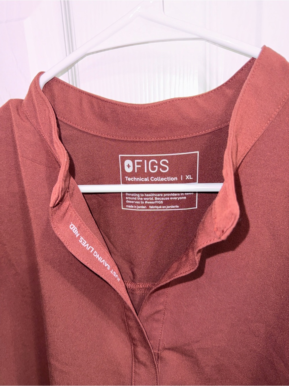 Figs Technical Collection Women's Pullover Top in Clay